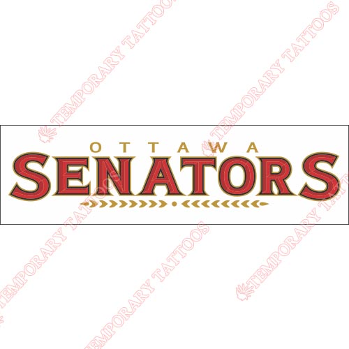 Ottawa Senators Customize Temporary Tattoos Stickers NO.271